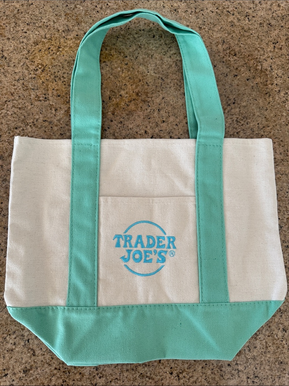 Trader Joe's Canvas Mini Tote Bag - Mint 
Special release Spring 2025 NWOT